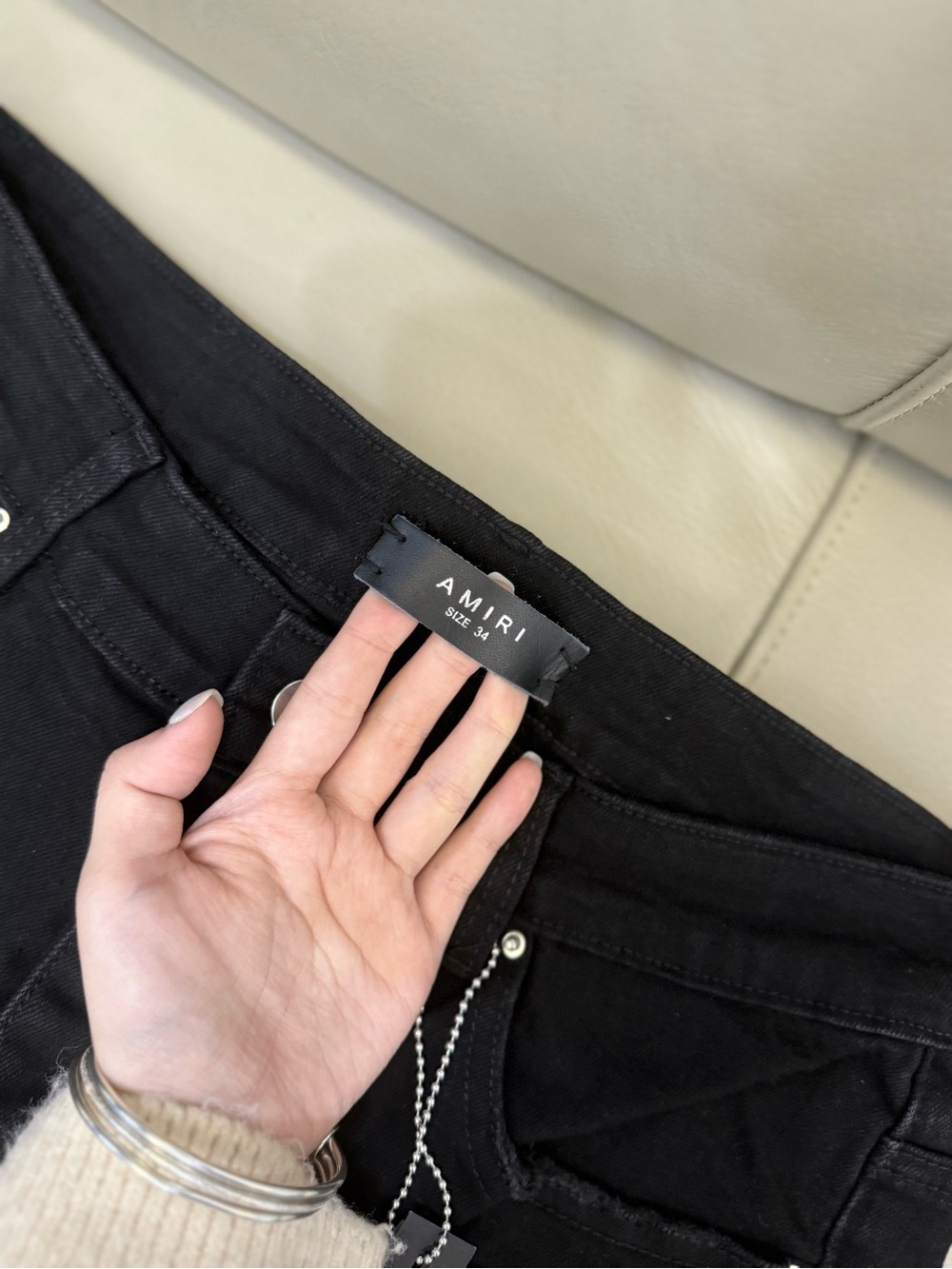 AMIRI Black Ripped Skinny Jeans - Picture 3 of 6